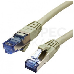 Patchcord S/FTP kat.6A PiMF kabel sieciowy LAN 2x RJ45 linka PoE szary 2m VALUE