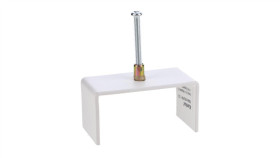 Uchwyt Podtynkowy Do Szyny Tear N Rclip-W Biały 35802