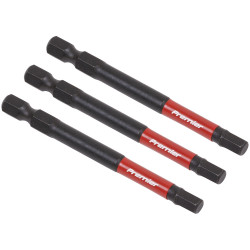 Sealey AK8263 Hex 5mm Impact Power Tool Bits 75mm - 3pc