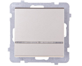 SONATA Łącznik pojedynczy z podświetleniem szampański złoty ŁP-1RS/m/39