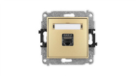 Icon Mechanizm Gniazda Komputerowego Pojedynczego 1Xrj45, Kat. 7, Ekranowane,...