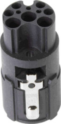 Pin insert, 8 pole + PE for M17 round connector, 21175290000