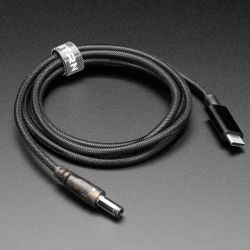 Re-programmable USB Type-C PD to 2.1/5.5mm Barrel Jack Cable