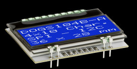 Wyświetlacz monochromatyczny LCD, , podświetlanie LED, Display Visions