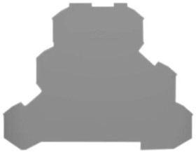 End/Intermediate plate for terminal block, 2002-3291