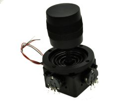 Przełącznik; joystick; D300X-R1; potencjometryczny; 5kOhm; 360°; monostabilny; na panel; przewlekany (THT); 50mA; 12V DC; 3 tory