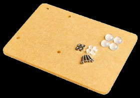 Opencircuit Transparent acrylic base plate for Arduino Uno and breadboard