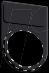 3SU19000AG100AA0 Label holder, black, adhesive