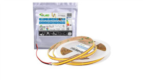 Taśma Led Cob Free Cut 528 Chips 12V 9W 91Lm/W Neutralna 4000K Cri90+ Ip54 -...