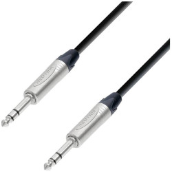 Adam Hall K5BVV1000 5 STAR BVV 1000 Jack Audio Cable 10 m Black 6.3 mm Stereo
