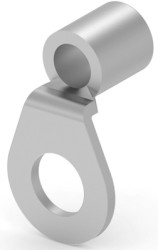 Uninsulated ring cable lug, 13-15 mm², AWG 6, 8.33 mm, M8, metal, 33466-1