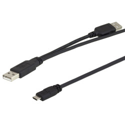 Kabel USB Złącze A USB A Złącze B USB B dł. 900mm Przewód USB USB 2.0