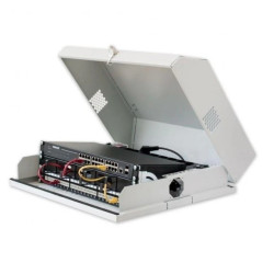 Szafa wisząca 19 Cali 3U+6U płaska szara, rack I-CASE FL-09-BGT