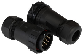 Złącze okrągłe 10-pinowe SY29 Mocowanie kablowe liniowe Wtyk, Gniazdo RS PRO Męski/żeński IP68 SY29