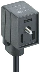 VB 1D-3-2-205/2 M, 2+PE, PVC, 2m, gniazdo (rozstaw styków 11mm), z kablem 3x0,75mm2, Lumberg, 12215, VB, GM-K