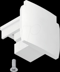 91383 ProRail3 connector end cap, pack of 1, 35x31.5 mm, white