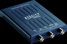 PP966 USB oscilloscope, mixed signal, 25 MHz, 2 channels + AWG