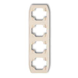 TREND Ramka pionowa poczwórna beżowy 1RV-4