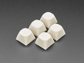 Adafruit Milky White MA Keycaps for MX Compatible Switches - 5 pack