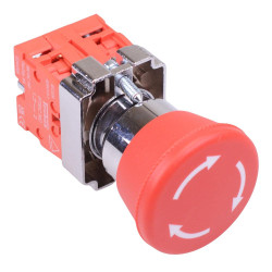 Techna PtecMetMushT40 Emergency Stop Button Switch 10A 2NC