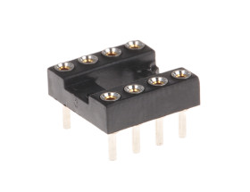 Podstawka DIL 2.54mm Pitch 7.62mm Row Spacing 8 Way, Przepust Toczony Pin, 3A Winslow