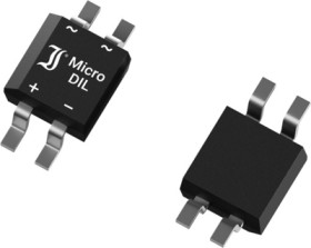 Diotec Semiconductors SMD bridge rectifier, 380 V, 800 V (RRM), 0.5 A, MicroDIL, MYS380