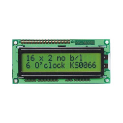 WYŚWIETLACZ LCD 2x16 E YG BEZ PODŚWIETLENIA 16x2 SUPER PŁASKI