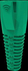 12011113 Cable bend relief for RJ45, green, 10 pieces
