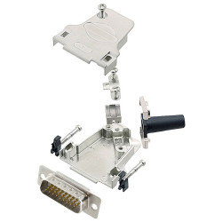 Encitech 6355-8064-02 D-Sub Pin Strip set 45&#xB0; 26 Pins Solder Bucket