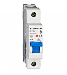 Wyłącznik instalacyjny 6kA, B 25A, 1P Seria AMPARO