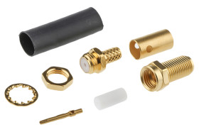 Złącze koncentryczne Montaż na kablu Żeński 50Ω typ złącza Złącze SMA 0 to 12.4GHz Połączenie zagniatane typ kabla