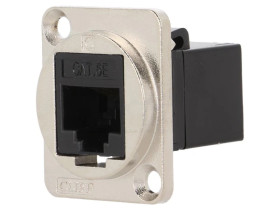 Łącznik FT RJ45 8p8c Kat 5e gniazdo z obu stron CP30220M