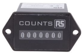 Licznik impulsów 24 V DC Resetowanie Bez resetowania RS PRO Cyfrowe 7-cyfrowy Licznik impulsów