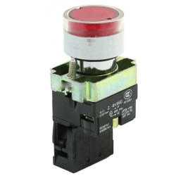 Przełącznik Tablic. XB2 BW-3462 okrągły 3A 240V czerw.przycisk