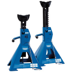 Draper Expert 01813 Pair of Pneumatic Rise Ratcheting Axle Stands (3 tonne)