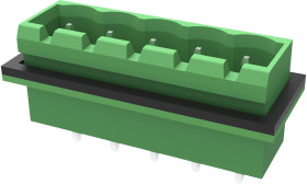 Degson 2CDGVC-5.08-02P-14-00A(H) Obudowa złącza pin żeńskiego na PCB, piny: 2, NaN A, 1 szt.