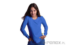 T-SHIRT ESD 050 NIEBIESKI ROZMIAR M (DAMSKIE)