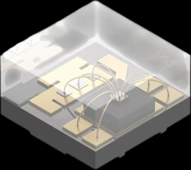 Integrated Controller within LEDWL-ICLED ChipIC RGB LED Compact, If=5mA, 80/120/50 mcd