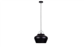 Lampa Wisząca Nowoczesna 1Xe27 Negro Wood White/Black