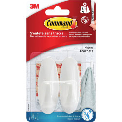 3M 17081BFGN Command&#x2122; Bad medium designer hook 79 x 29 x 29 mm White 2 pc