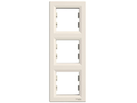 ASFORA Ramka 3 potrójna pionowa kremowa EPH5810323 SCHNEIDER ELECTRIC