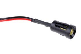 Lampka kontrolna do montażu panelowego 24V dc, Żółta 8mm LED Czarny Wyprowadzenia RS PRO