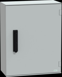 NSYPLM54VG Polyester enclosure, H 530 x W 430 x D 200 mm, 3-point