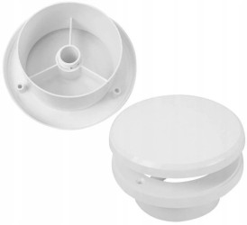 Anemostat nawiewno-wywiewny Fi 100 biały kołki w zestawie