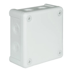 Puszka n/t hermetyczna pusta 98x98x42mm IP55 biała VP 042-01 61.143
