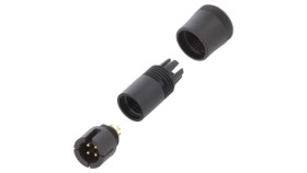 Złącze: Okrągłe Wtyk 719 Męskie Pin: 4 Nieekranowane Złocony 09 9767 70 04