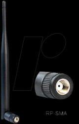 88396 WIFI 802.11 b/g/n aerial, RP-SMA, 5-dBi omnidirectional joint