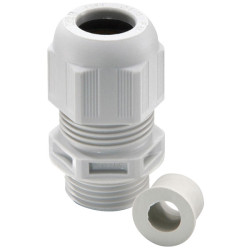 Wiska 10064976 ESKV-RDE 12 Light Grey Plastic Cable Gland &#x2B; Insert, Pack of 50