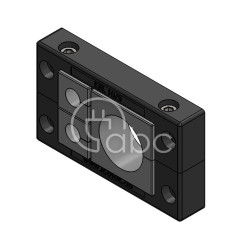 Rama przepustowa KEL 10, na 2 moduły KT małe i 1 moduł KT duży, czarna,...