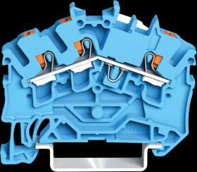 2202-6304 Durchgangsklemme, 3-Leiter, Ø 0,25 - 4 mm²
